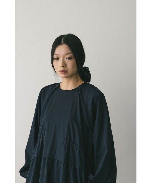 STYLEMIXER(スタイルミキサー)の「ウエストドロストティアードワンピース(ワンピース・レディース・ライトベージュ/イエロー/ネイビー・SMALL/MEDIUM)」の17枚目の写真