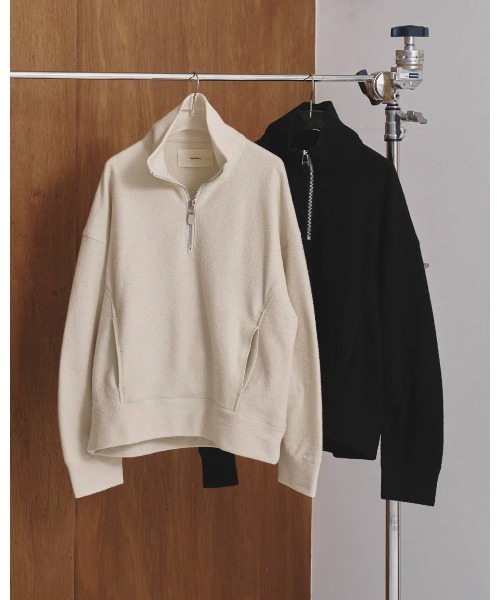 TODAYFUL（トゥデイフル）の「TODAYFUL Wool Jersey Pullover（その他アウター・レディース・オフホワイト/ブラック・FREE）」の3枚目の写真