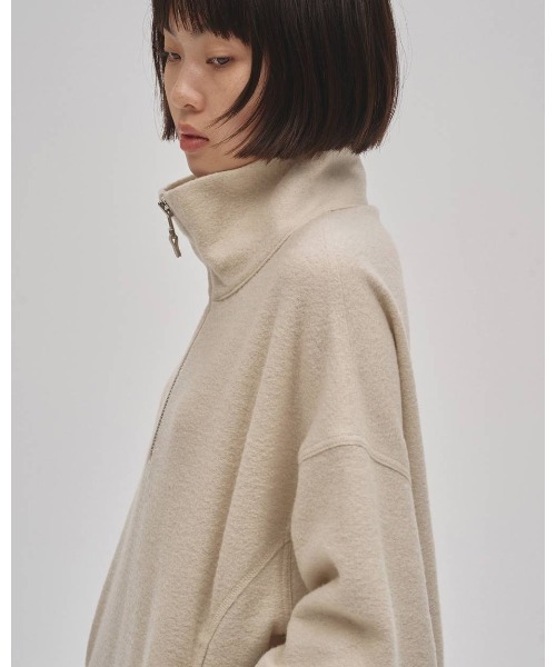 TODAYFUL（トゥデイフル）の「TODAYFUL Wool Jersey Pullover（その他アウター・レディース・オフホワイト/ブラック・FREE）」の5枚目の写真