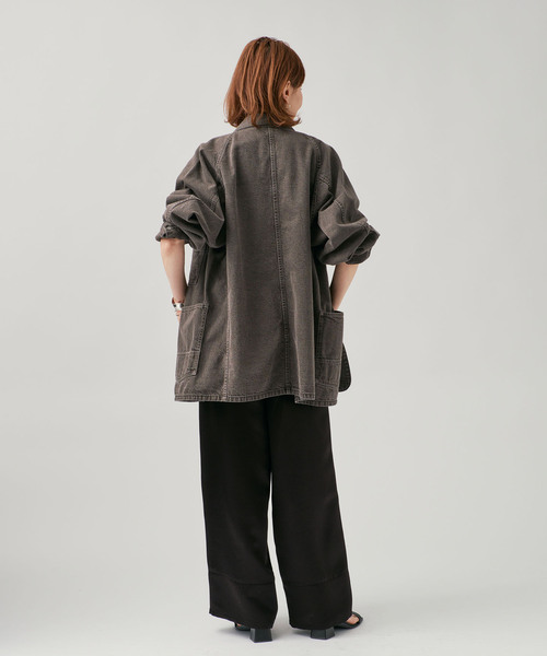 VERMEIL par iena(ヴェルメイユパーイエナ)の「N&W Brown Denim 別注 カバーオール(カバーオール・レディース・ブラウン・LARGE/SMALL)」の19枚目の写真