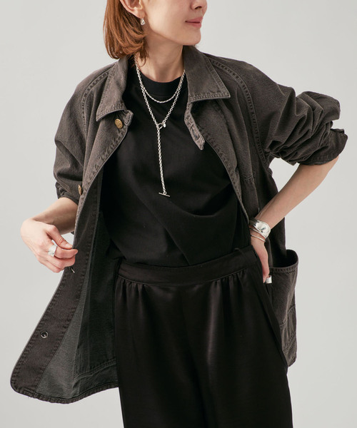 VERMEIL par iena(ヴェルメイユパーイエナ)の「N&W Brown Denim 別注 カバーオール(カバーオール・レディース・ブラウン・LARGE/SMALL)」の21枚目の写真