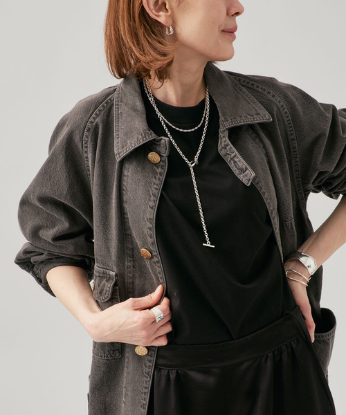 VERMEIL par iena(ヴェルメイユパーイエナ)の「N&W Brown Denim 別注 カバーオール(カバーオール・レディース・ブラウン・LARGE/SMALL)」の11枚目の写真