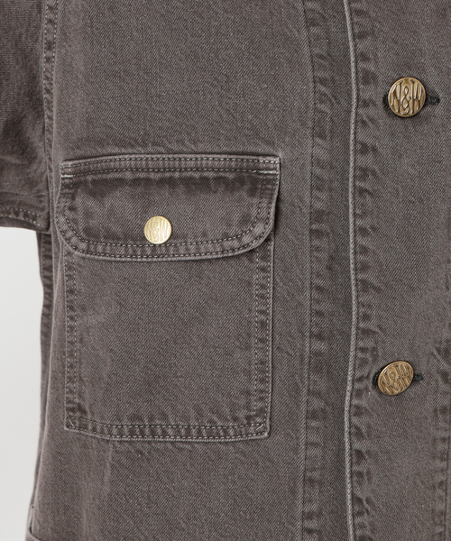 VERMEIL par iena(ヴェルメイユパーイエナ)の「N&W Brown Denim 別注 カバーオール(カバーオール・レディース・ブラウン・LARGE/SMALL)」の14枚目の写真