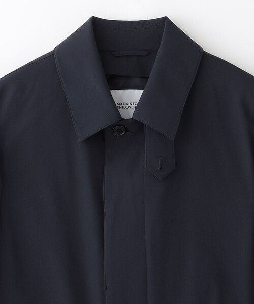 MACKINTOSH PHILOSOPHY（ﾏｯｷﾝﾄｯｼｭ ﾌｨﾛｿﾌｨｰ）の「ストレッチツイル WELLINGTON middle(ウェリントンミドル)（ステンカラーコート・メンズ・ダークネイビー/ベージュ系その他5・38/40）」の5枚目の写真