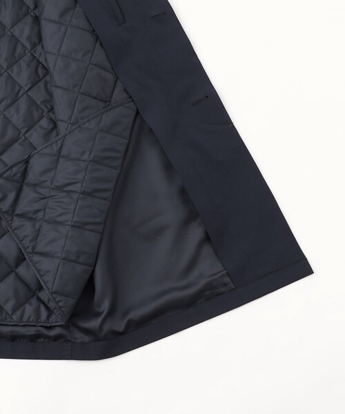 MACKINTOSH PHILOSOPHY（ﾏｯｷﾝﾄｯｼｭ ﾌｨﾛｿﾌｨｰ）の「ストレッチツイル WELLINGTON middle(ウェリントンミドル)（ステンカラーコート・メンズ・ダークネイビー/ベージュ系その他5・38/40）」の12枚目の写真