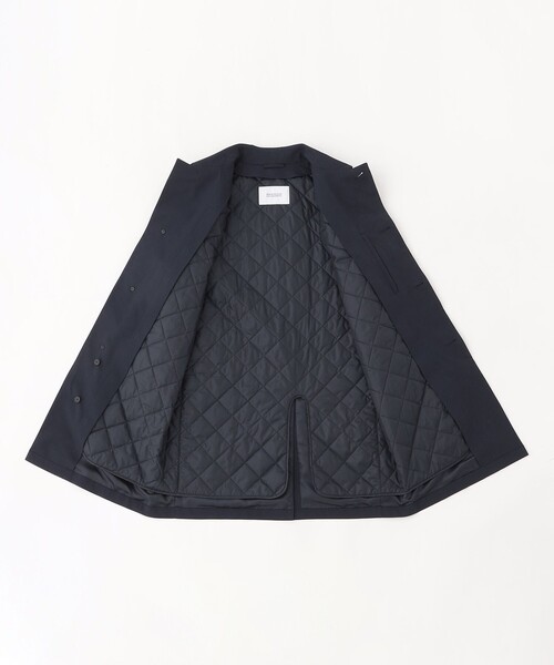 MACKINTOSH PHILOSOPHY（ﾏｯｷﾝﾄｯｼｭ ﾌｨﾛｿﾌｨｰ）の「ストレッチツイル WELLINGTON middle(ウェリントンミドル)（ステンカラーコート・メンズ・ダークネイビー/ベージュ系その他5・38/40）」の14枚目の写真