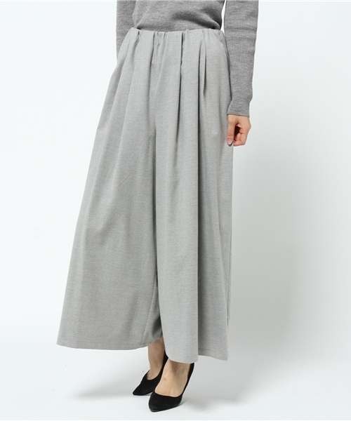 ikka（イッカ）の「Sdv 起毛マキシガウチョ（その他パンツ・レディース・ネイビー/グレー/ブラック・LARGE/MEDIUM）」の2枚目の写真