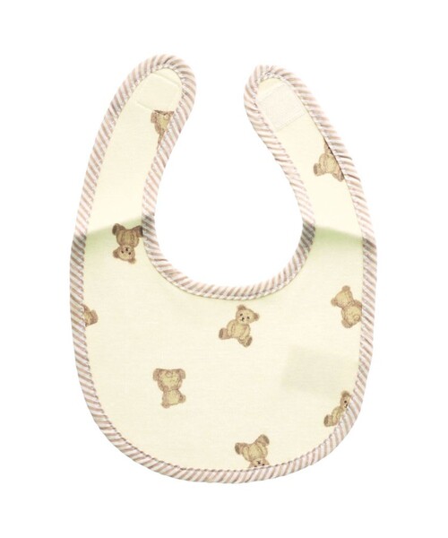 BRANSHES(ブランシェス)の「くま総柄スタイ(スタイ/よだれかけ・キッズ・アイボリー/クリーム・FREE)」の4枚目の写真