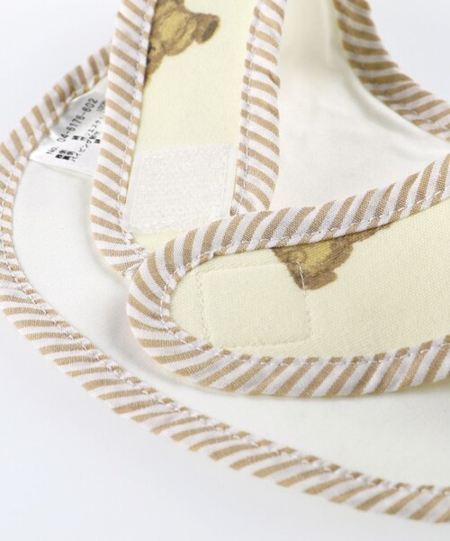 BRANSHES(ブランシェス)の「くま総柄スタイ(スタイ/よだれかけ・キッズ・アイボリー/クリーム・FREE)」の6枚目の写真