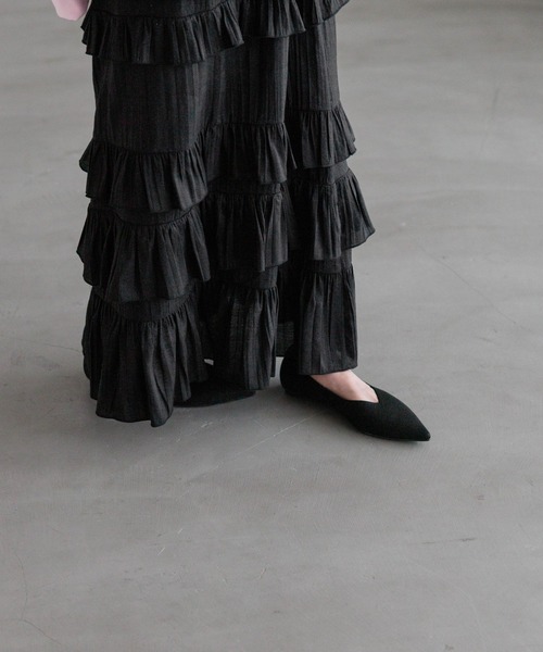 LOWRYS FARM（ローリーズファーム）の「フリルティアードスカード　639582（スカート・レディース・ブラック/アイボリー/グレー/ピンク・FREE）」の13枚目の写真