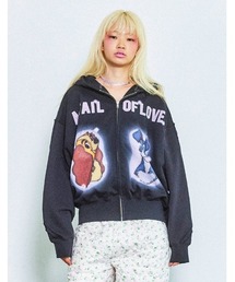 Little sunny bite | 【RS】【little sunny bite Disney collection】lady & tramp zip hoodie(パーカー)