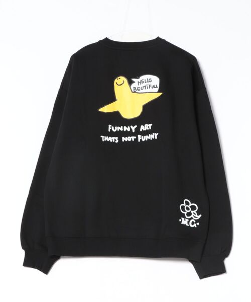 RiNc (リンク)の「【 MARK GONZALES 】 フラワーアート グラフィック クルーネック スウェット(スウェット・メンズ・ホワイト/杢グレー/ブラック・L/XL/M)」の4枚目の写真