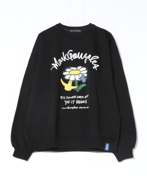 RiNc (リンク)の「【 MARK GONZALES 】 フラワーアート グラフィック クルーネック スウェット(スウェット・メンズ・ホワイト/杢グレー/ブラック・L/XL/M)」の12枚目の写真