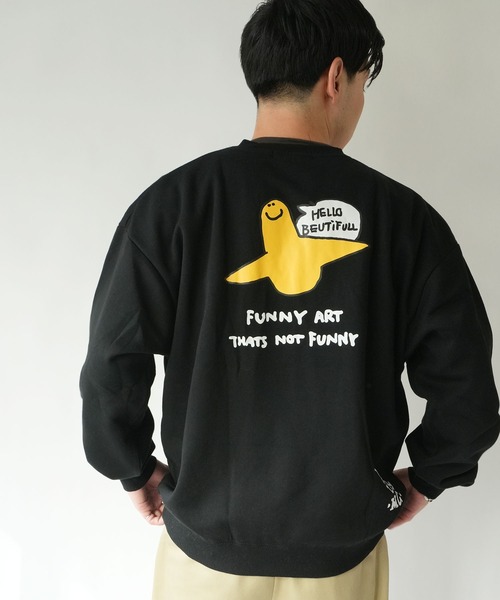 RiNc (リンク)の「【 MARK GONZALES 】 フラワーアート グラフィック クルーネック スウェット(スウェット・メンズ・ホワイト/杢グレー/ブラック・L/XL/M)」の10枚目の写真