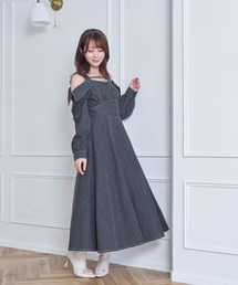 Tweed like ribbon skirt（スカート）｜Rose Muse（ロゼミューズ）の