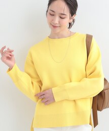 SHOO・LA・RUE | 【S-LL/洗濯機可/体型カバー】大人世代も取り入れやすい スウェットライクニット(ニット/セーター)