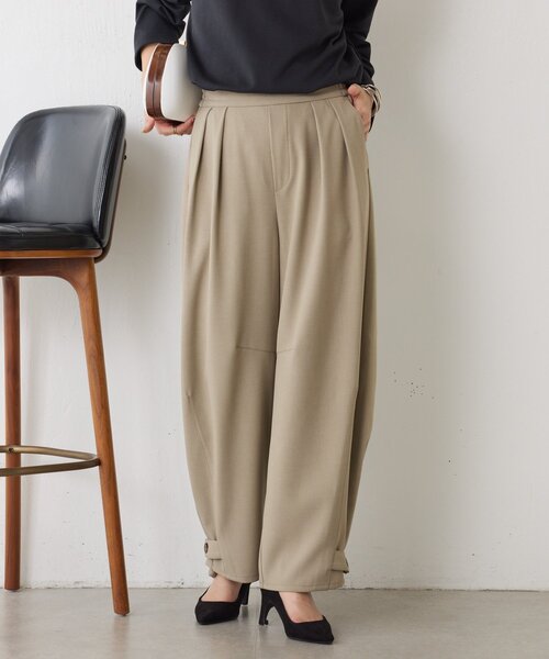 Jena espace merveilleux(ジェナ エスパスメルヴェイユ)の「裾ボタンカーブパンツ(その他パンツ・レディース・イエロー/オフホワイト/グレー・FREE)」の2枚目の写真