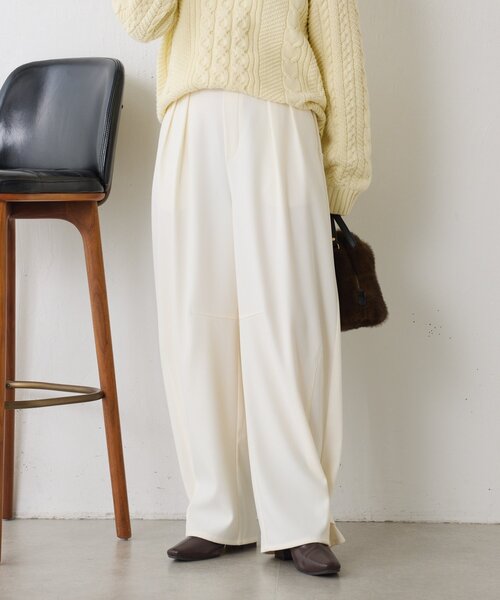 Jena espace merveilleux(ジェナ エスパスメルヴェイユ)の「裾ボタンカーブパンツ(その他パンツ・レディース・イエロー/オフホワイト/グレー・FREE)」の9枚目の写真