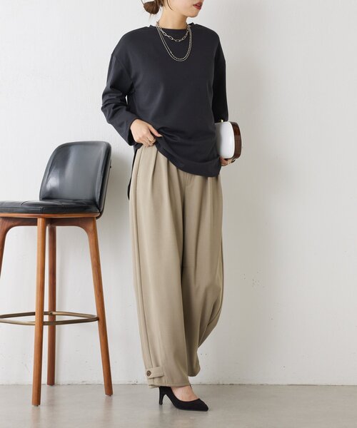 Jena espace merveilleux(ジェナ エスパスメルヴェイユ)の「裾ボタンカーブパンツ(その他パンツ・レディース・イエロー/オフホワイト/グレー・FREE)」の15枚目の写真