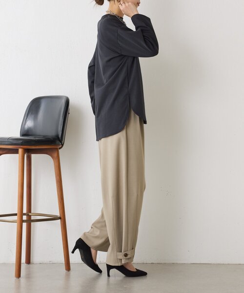 Jena espace merveilleux(ジェナ エスパスメルヴェイユ)の「裾ボタンカーブパンツ(その他パンツ・レディース・イエロー/オフホワイト/グレー・FREE)」の19枚目の写真