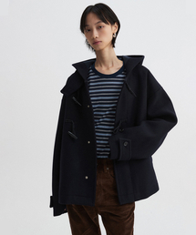 musinsa 黒 ダッフルコート M MUSINSA | MUSINSA STANDARD Wool blend oversized duffel coat [black]