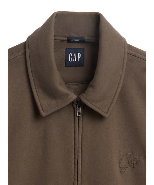 GAP(ギャップ)の「ヴィンテージソフト フレンチテリー オーバーサイズジャケット(その他アウター・メンズ・ブラック/カーキ・S/L/XS/M/XL)」の12枚目の写真