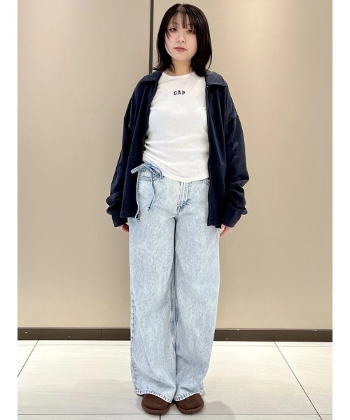 GAP(ギャップ)の「ヴィンテージソフト フレンチテリー オーバーサイズジャケット(その他アウター・メンズ・ブラック/カーキ・S/L/XS/M/XL)」の5枚目の写真