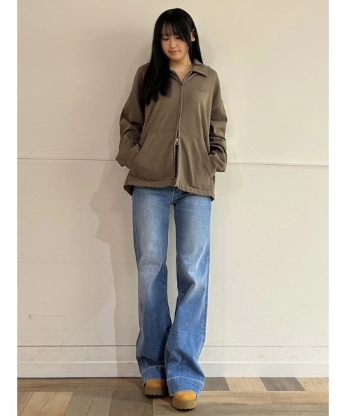 GAP(ギャップ)の「ヴィンテージソフト フレンチテリー オーバーサイズジャケット(その他アウター・メンズ・ブラック/カーキ・S/L/XS/M/XL)」の14枚目の写真