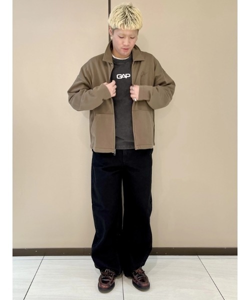 GAP(ギャップ)の「ヴィンテージソフト フレンチテリー オーバーサイズジャケット(その他アウター・メンズ・ブラック/カーキ・S/L/XS/M/XL)」の15枚目の写真