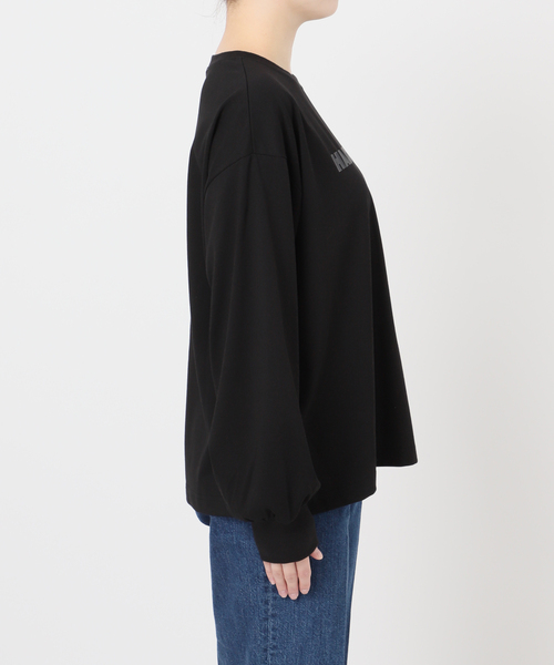 B.C STOCK（ベーセーストック）の「《追加3》手洗い可 / フロッキープリントロゴロンTEE（Tシャツ/カットソー・レディース・ホワイト/ブラック・FREE）」の13枚目の写真