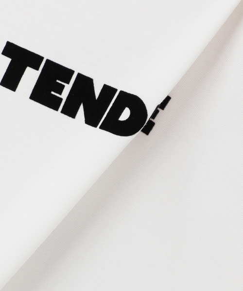 B.C STOCK（ベーセーストック）の「《追加3》手洗い可 / フロッキープリントロゴロンTEE（Tシャツ/カットソー・レディース・ホワイト/ブラック・FREE）」の21枚目の写真