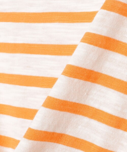 BEAMS mini（ビームスミニ）の「ボーダー ロングスリーブ Tシャツ 2026SS（90～140cm）（Tシャツ/カットソー・キッズ・オレンジ/その他/イエロー系その他2/ブルー・90/100/110/120/130/140）」の12枚目の写真