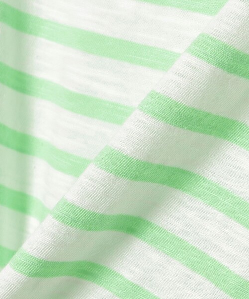 BEAMS mini（ビームスミニ）の「ボーダー ロングスリーブ Tシャツ 2026SS（90～140cm）（Tシャツ/カットソー・キッズ・オレンジ/その他/イエロー系その他2/ブルー・90/100/110/120/130/140）」の9枚目の写真