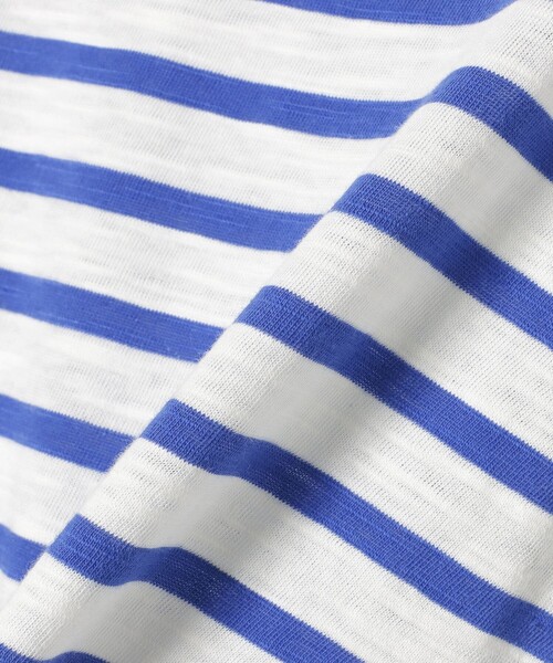 BEAMS mini（ビームスミニ）の「ボーダー ロングスリーブ Tシャツ 2026SS（90～140cm）（Tシャツ/カットソー・キッズ・オレンジ/その他/イエロー系その他2/ブルー・90/100/110/120/130/140）」の6枚目の写真