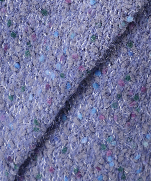 B.C STOCK(ベーセーストック)の「《追加10》手洗い可 / ポコポコヤーンミックス2WAYカーディガン(カーディガン/ボレロ・レディース・チャコールグレー/ホワイト/レッド/ラベンダー・FREE)」の8枚目の写真