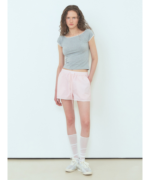 ETMON(エトモン)の「Nylon Lace Short Pants Light Pink(その他パンツ・レディース・その他・FREE)」の5枚目の写真