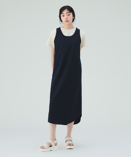 BEAMS HEART（ビームスハート）の「【6/18値下げ】レイヤード カット ワンピース（セットアイテム）（ワンピース・レディース・グレー/ブルー/ネイビー・FREE）」の4枚目の写真