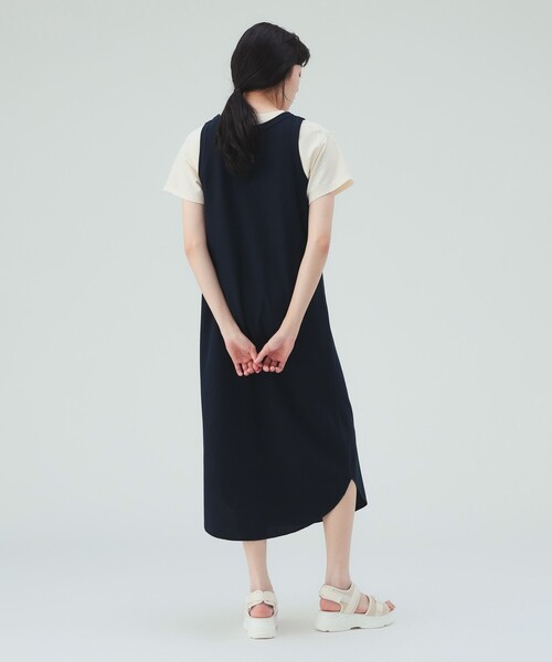 BEAMS HEART（ビームスハート）の「【6/18値下げ】レイヤード カット ワンピース（セットアイテム）（ワンピース・レディース・グレー/ブルー/ネイビー・FREE）」の5枚目の写真
