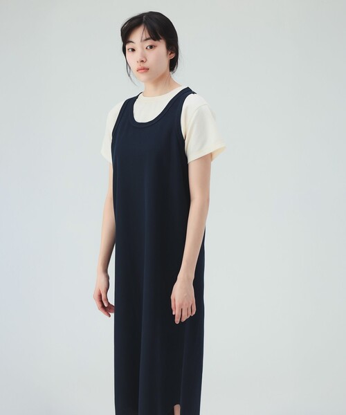 BEAMS HEART（ビームスハート）の「【6/18値下げ】レイヤード カット ワンピース（セットアイテム）（ワンピース・レディース・グレー/ブルー/ネイビー・FREE）」の6枚目の写真