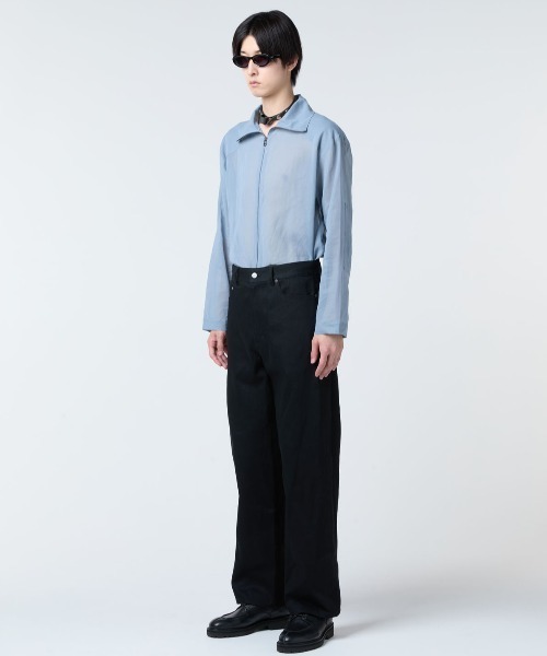 SHOOP （シュープ）の「SHOOP LOOSE FIT DENIM PANTS (SHSS26018)（デニムパンツ・メンズ・ブラック・LARGE/MEDIUM/SMALL）」の3枚目の写真