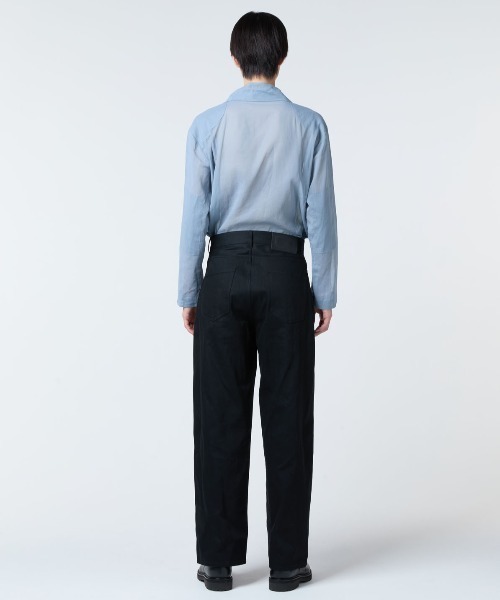 SHOOP （シュープ）の「SHOOP LOOSE FIT DENIM PANTS (SHSS26018)（デニムパンツ・メンズ・ブラック・LARGE/MEDIUM/SMALL）」の4枚目の写真