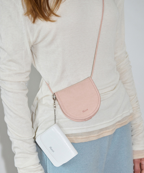 SINOON（シヌーン）の「Round Coin Bag (Vintage Pink)（メッセンジャーバッグ・レディース・ピンク・FREE）」の2枚目の写真