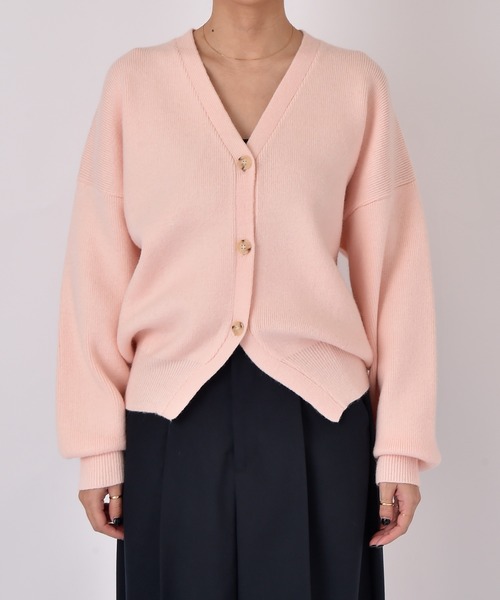 AKTE（アクテ）の「ボリュームニットカーディガン（カーディガン/ボレロ・レディース・ベビーピンク/ライトグレー・FREE）」の19枚目の写真