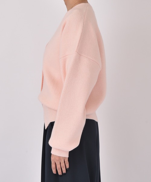 AKTE（アクテ）の「ボリュームニットカーディガン（カーディガン/ボレロ・レディース・ベビーピンク/ライトグレー・FREE）」の20枚目の写真