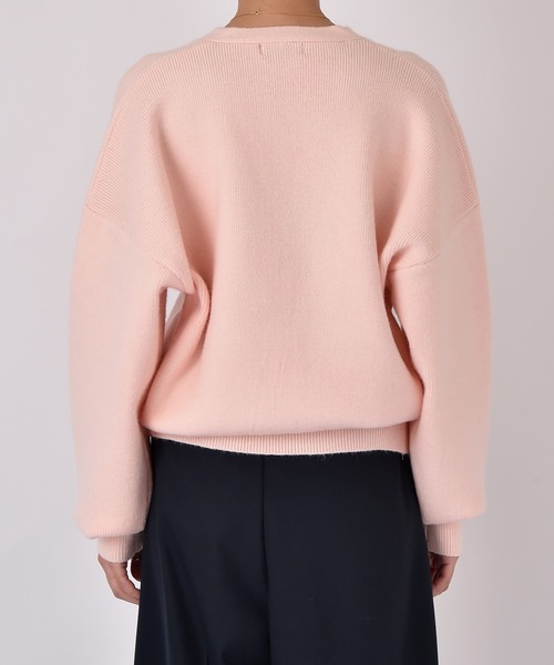 AKTE（アクテ）の「ボリュームニットカーディガン（カーディガン/ボレロ・レディース・ベビーピンク/ライトグレー・FREE）」の21枚目の写真