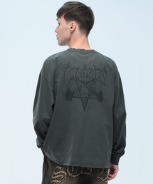 THRASHER (スラッシャー) バックプリント 長袖 Tシャツ ロンT ブランドロゴ