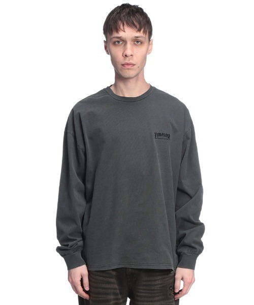 THRASHER(スラッシャー)の「THRASHER (スラッシャー) バックプリント 長袖 Tシャツ ロンT ブランドロゴ(Tシャツ/カットソー・メンズ・グレー/ダークグレー/ピンク・M/L/LL)」の18枚目の写真