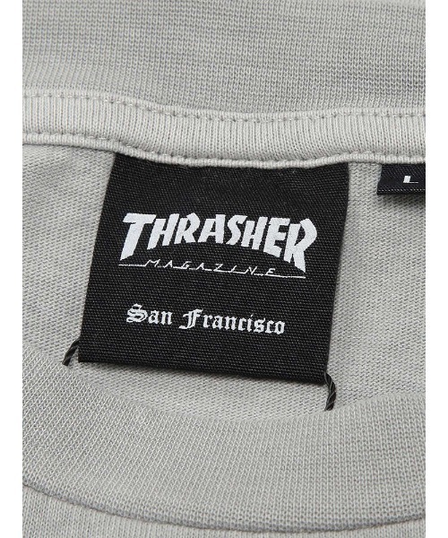 THRASHER(スラッシャー)の「THRASHER (スラッシャー) バックプリント 長袖 Tシャツ ロンT ブランドロゴ(Tシャツ/カットソー・メンズ・グレー/ダークグレー/ピンク・M/L/LL)」の11枚目の写真