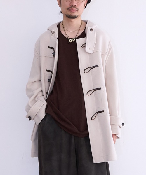 MONTGOMERY（モンゴメリー）の「MONTGOMERY Alton（ダッフルコート・メンズ・オリーブ/レッド/アイボリー・X-LARGE/MEDIUM/LARGE/SMALL）」の2枚目の写真