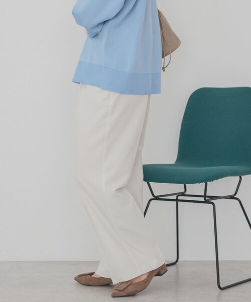 AMERICAN HOLIC（アメリカンホリック）の「美・美・美ワイドパンツ（その他パンツ・レディース・ブラック/アイボリー/ベージュ/杢グレー・S/L/XL/M）」の15枚目の写真